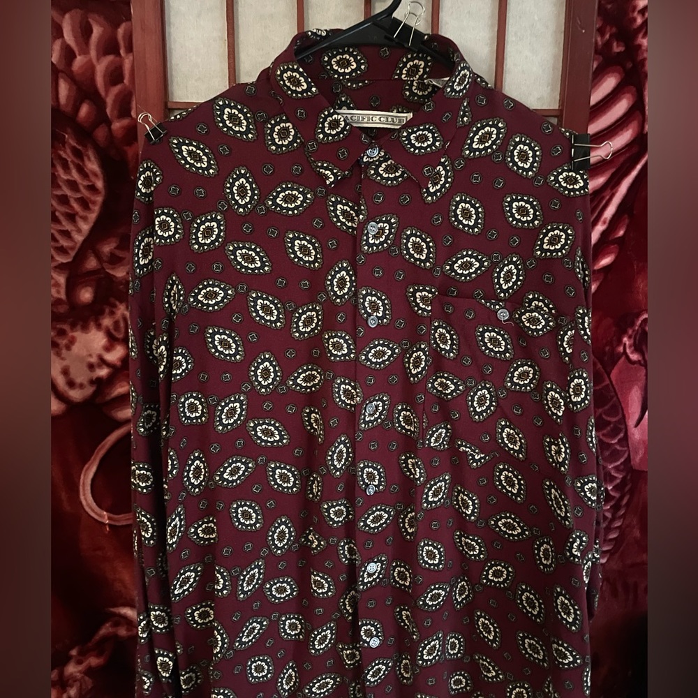 Pacific club button up shirt